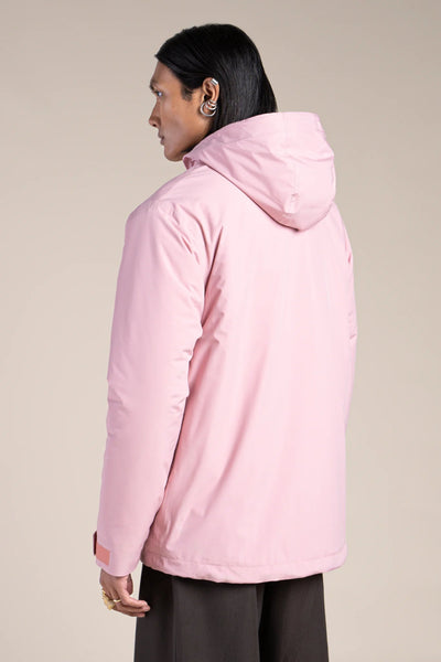 Lazare short waterproof parka with fleece lining #couleur_bonbon