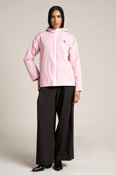 Lazare waterproof fleece-lined short parka #couleur_bonbon