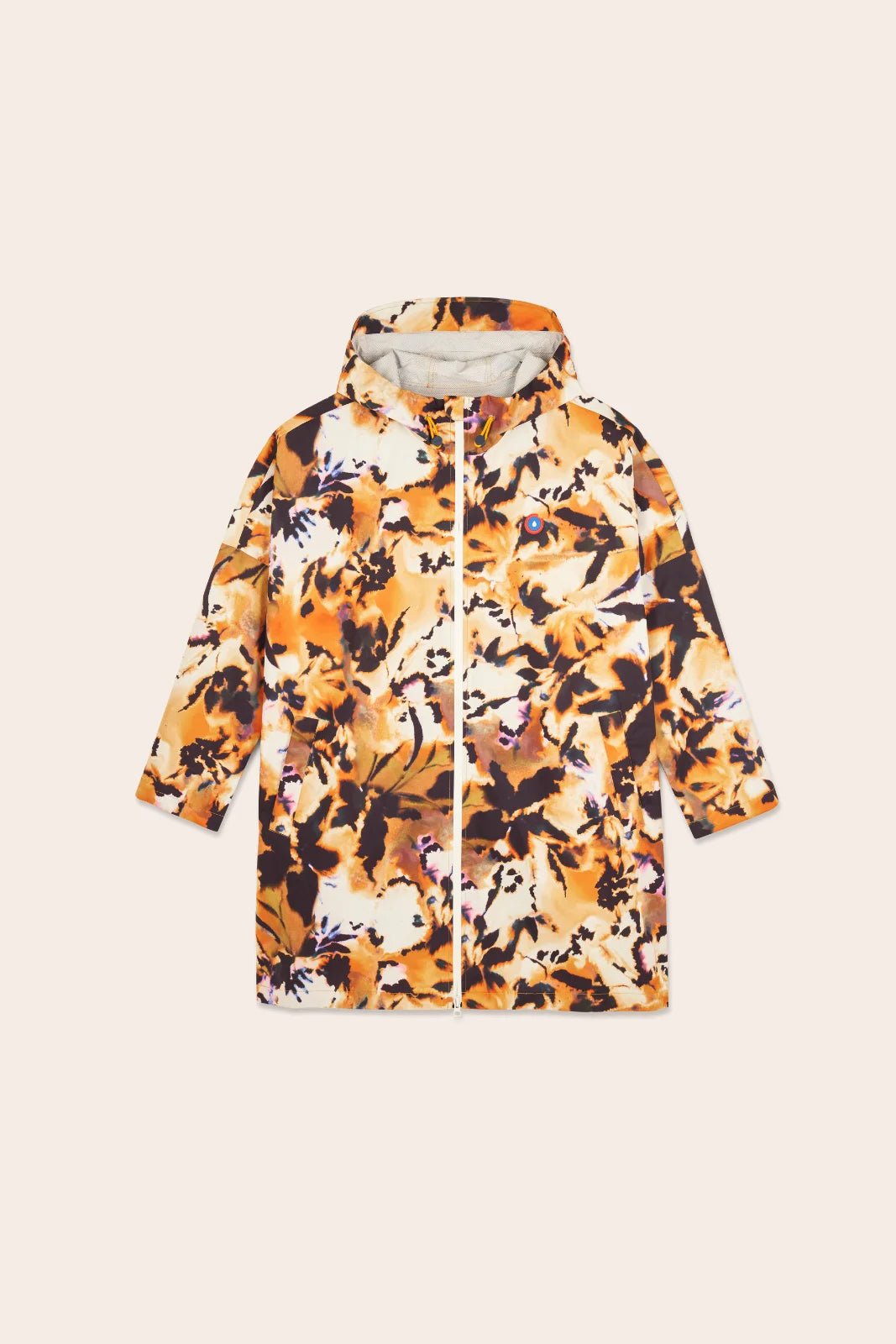 Liberté - Cape de pluie - Modulable windbreaker jacket - Flotte - color iris print flowers #couleur_iris