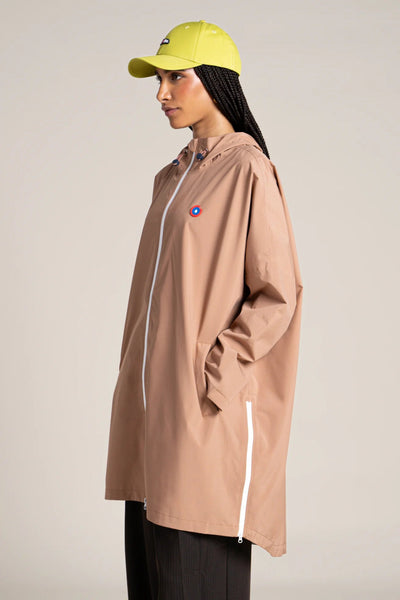 Liberté - Rain cape - Baggable windbreaker jacket - Flotte - couleur cannelle #couleur_cannelle