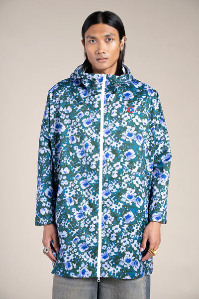 Liberté - Rain cape - Baggable windbreaker jacket - Flotte #couleur_geranium