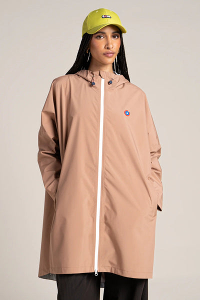 Liberté - Rain cape - Baggable windbreaker jacket - Flotte - couleur cannelle #couleur_cannelle