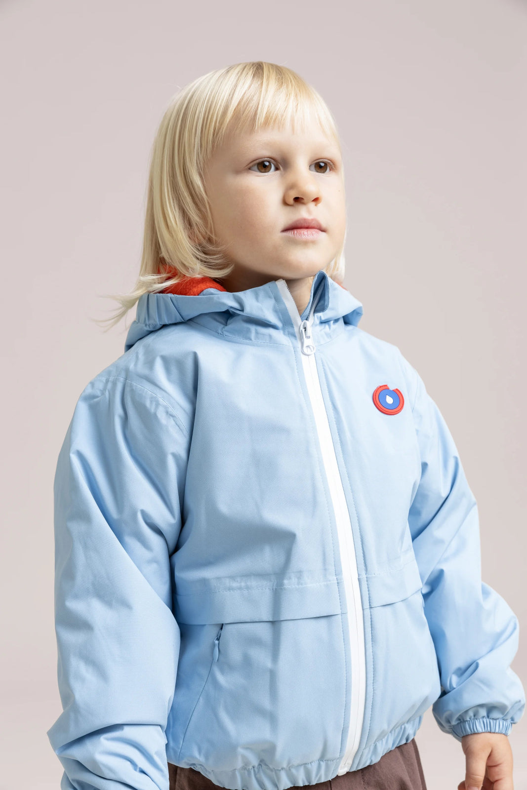 Magenta - Short fleece-lined parka - Children - Flotte #couleur_ciel