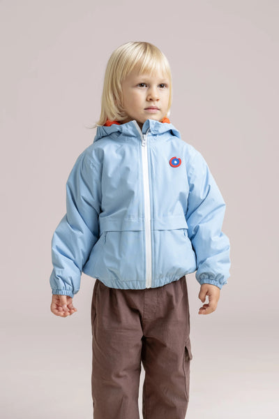 Magenta - Short fleece-lined parka - Children - Flotte #couleur_ciel