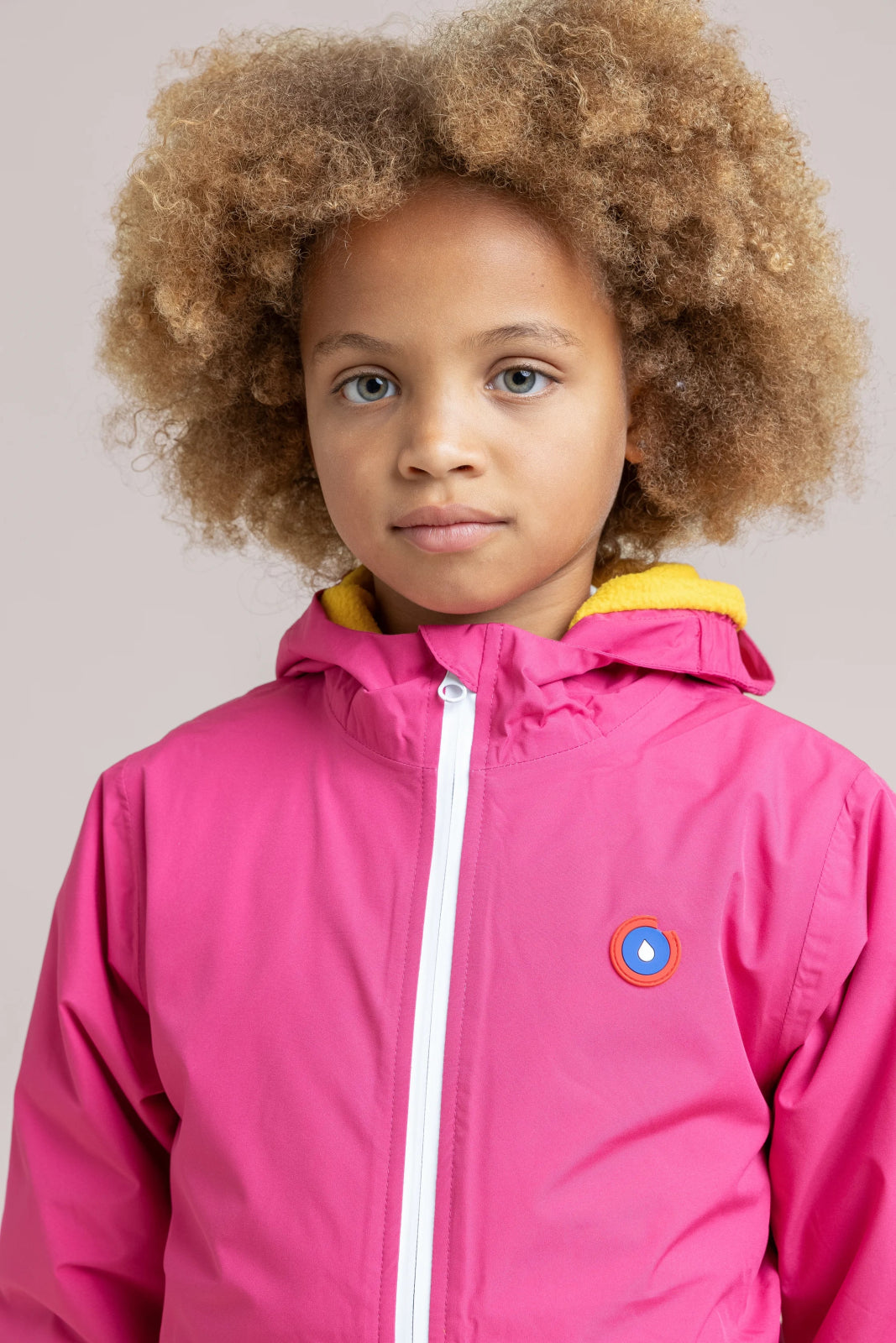 Magenta - Short fleece-lined parka - Children - Flotte #couleur_fuschia