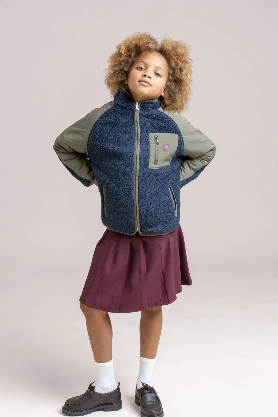 Monceau - Reversible Fleece Jacket -Children - Flotte 