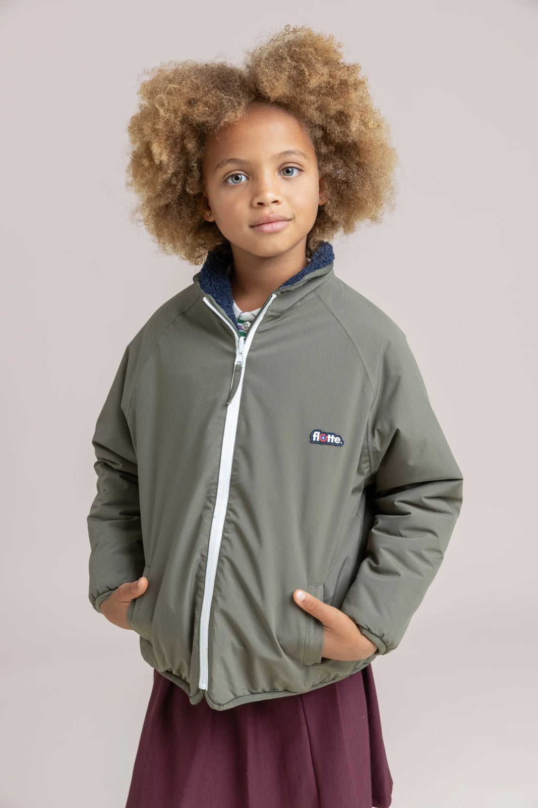 Monceau - Reversible Fleece Jacket -Children - Flotte 