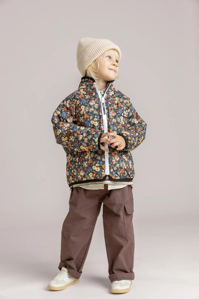 Monceau - Reversible Fleece Jacket -Children - Flotte #couleur_sahara-bloom