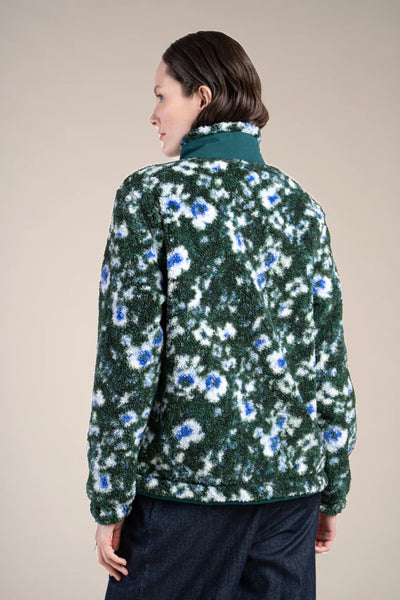 Fleece jacket color geranium/fir #couleur_geranium-sapin