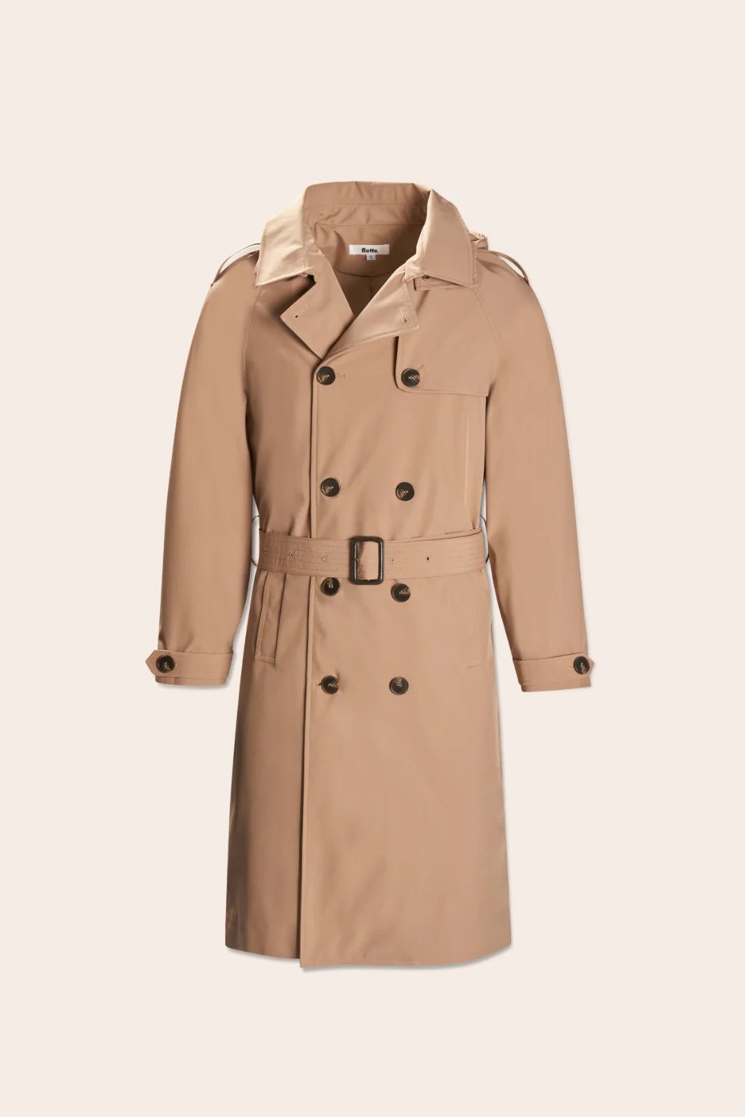 Montaigne - Waterproof trench coat - Flotte #couleur_sahara