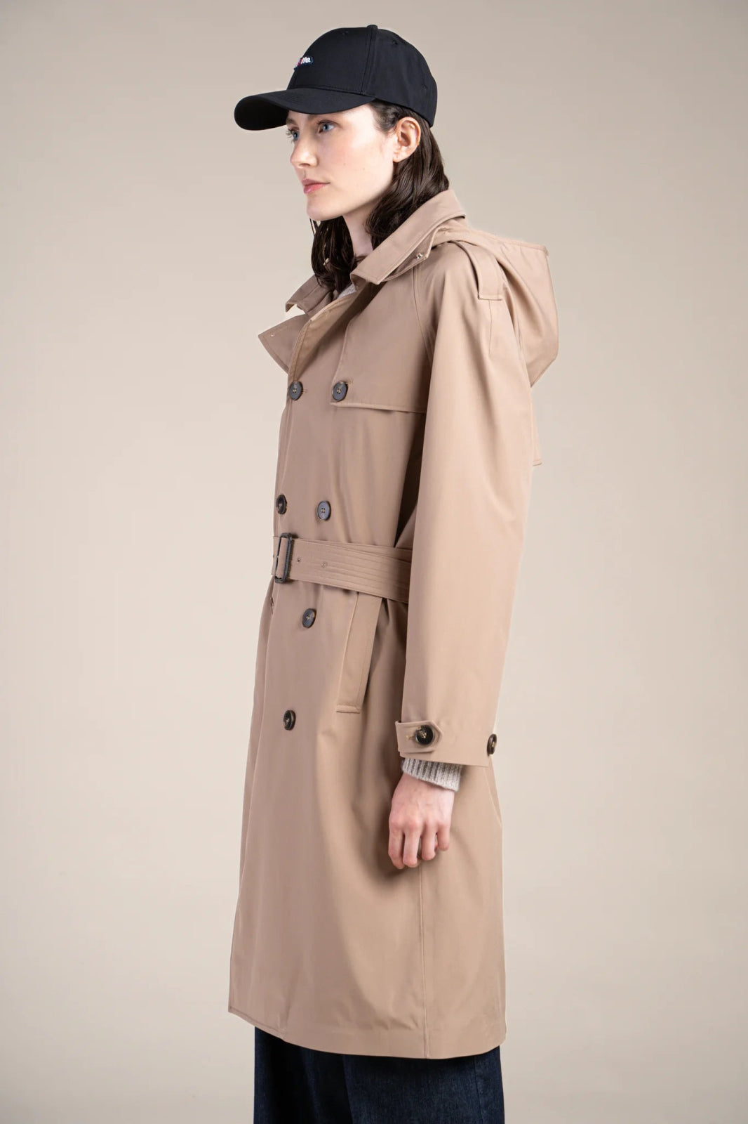 Montaigne - Waterproof trench coat - Flotte #couleur_sahara