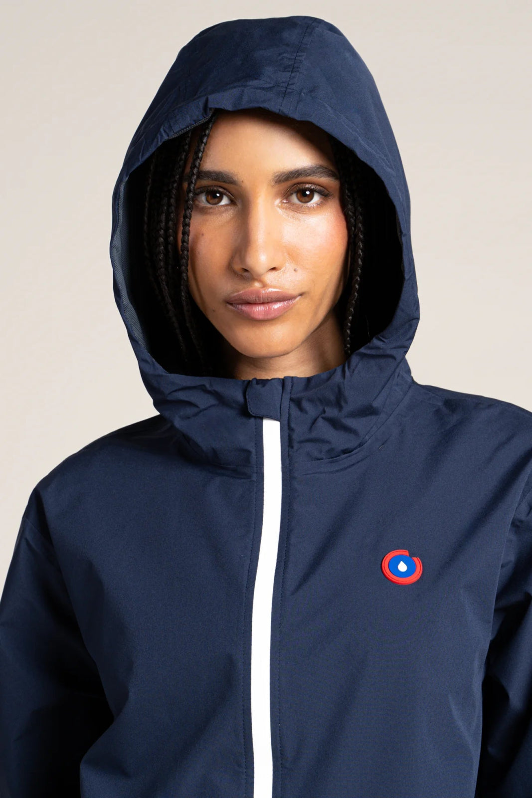 Passy - Raincoat Windbreaker Short - Flotte #couleur_indigo