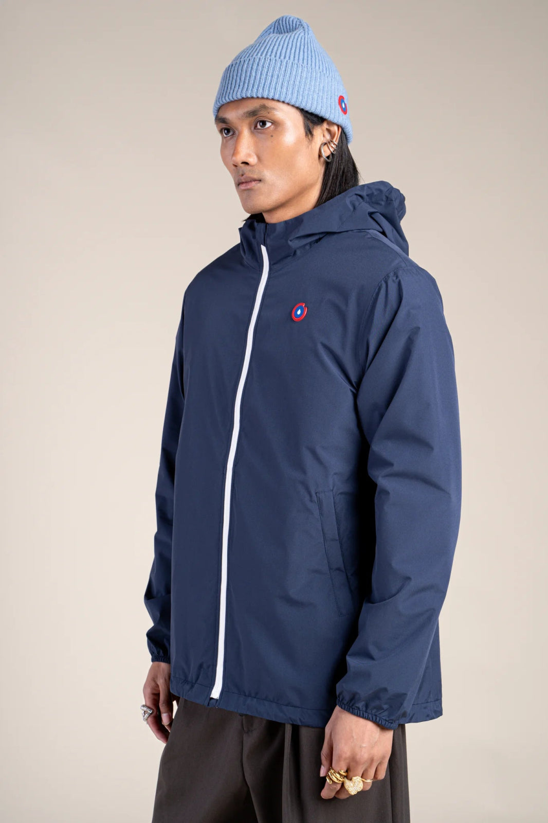 Passy - Raincoat Windbreaker Short - Flotte #couleur_indigo