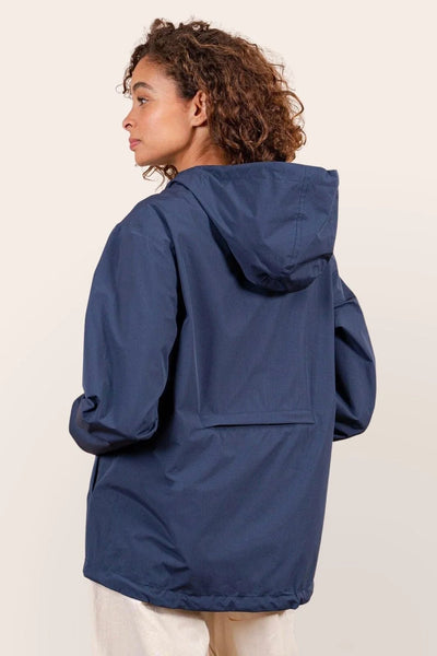 Passy - Raincoat Windbreaker Short - Flotte #couleur_indigo