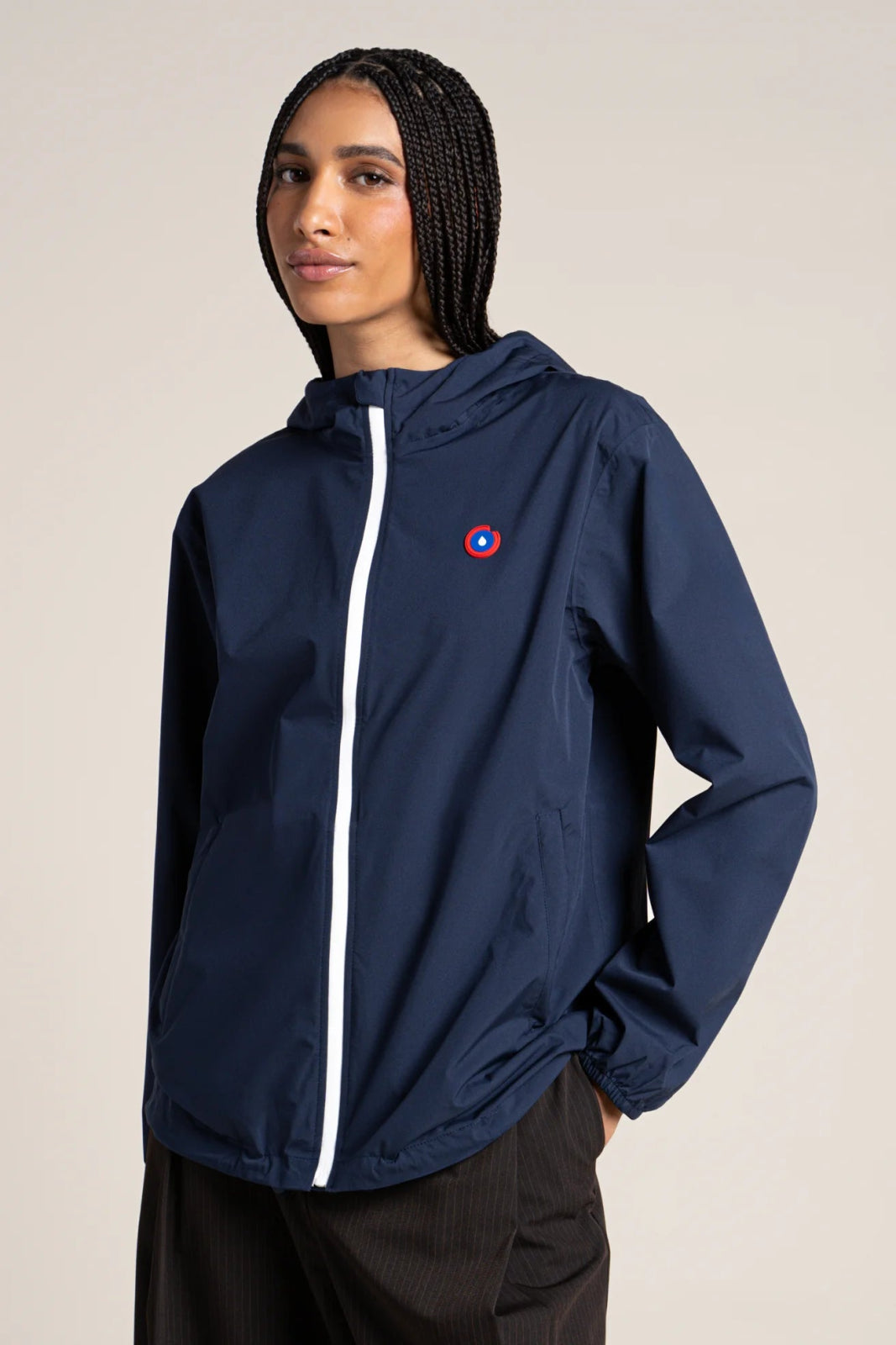 Passy - Raincoat Windbreaker Short - Flotte #couleur_indigo