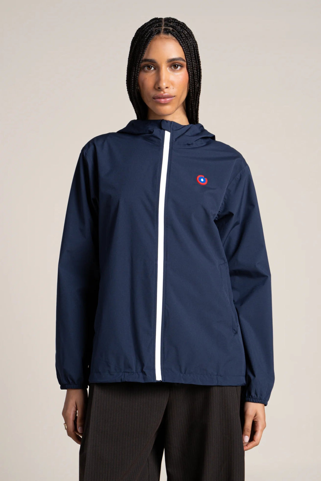 Passy - Raincoat Windbreaker Short - Flotte #couleur_indigo