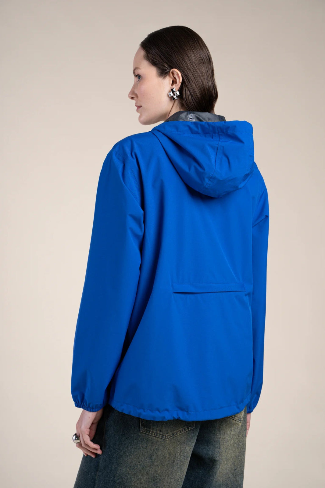 Passy - Raincoat Windbreaker Short - Flotte #couleur_bleu-roi