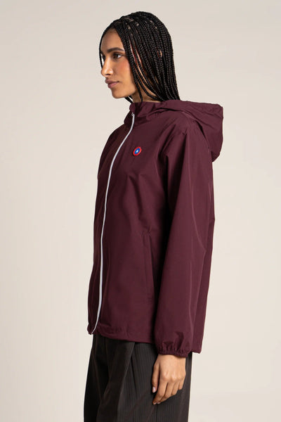 Passy - Raincoat Windbreaker Short - Flotte #couleur_prune