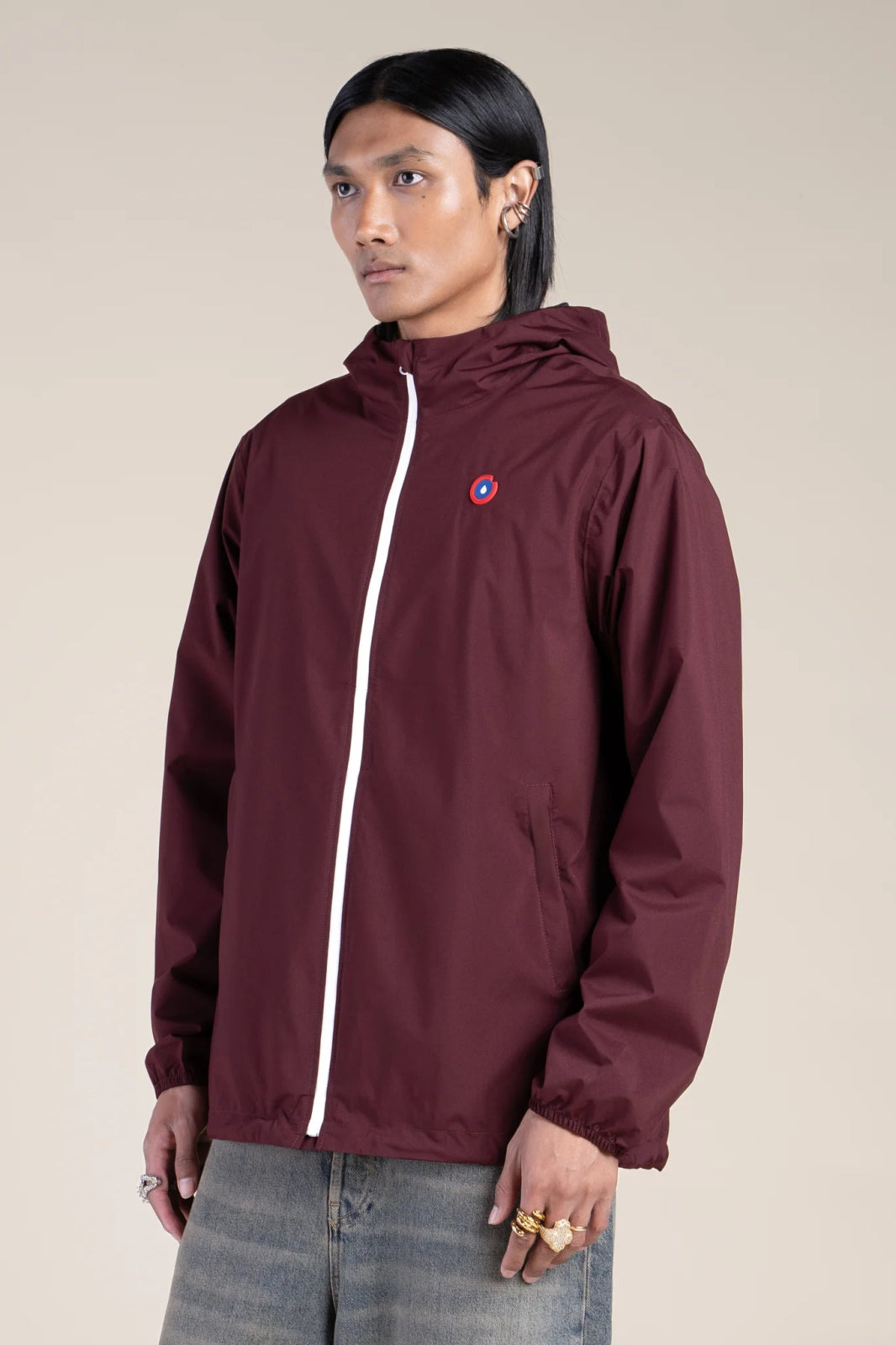 Passy - Raincoat Windbreaker Short - Flotte #couleur_prune