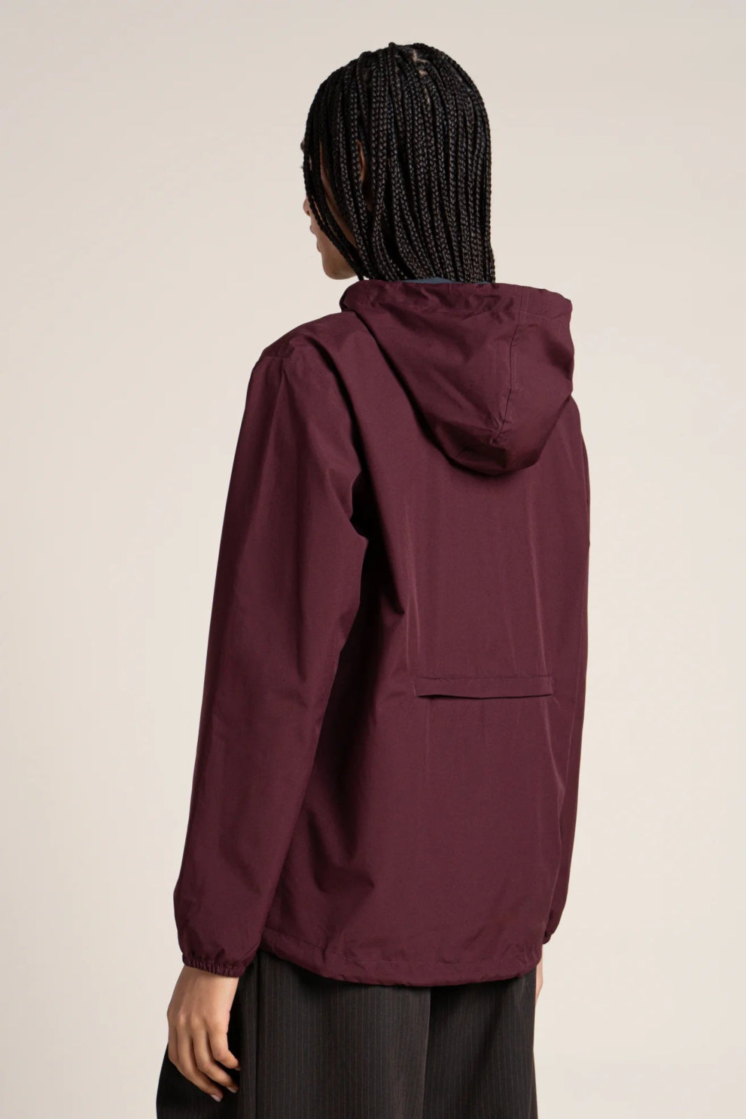 Passy - Raincoat Windbreaker Short - Flotte #couleur_prune