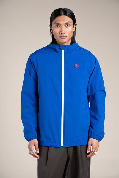 Passy - Raincoat Windbreaker Short - Flotte #couleur_bleu-roi