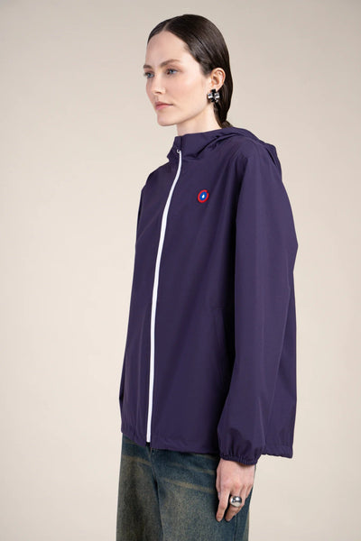 Passy - Raincoat Windbreaker Short - Flotte #couleur_aubergine