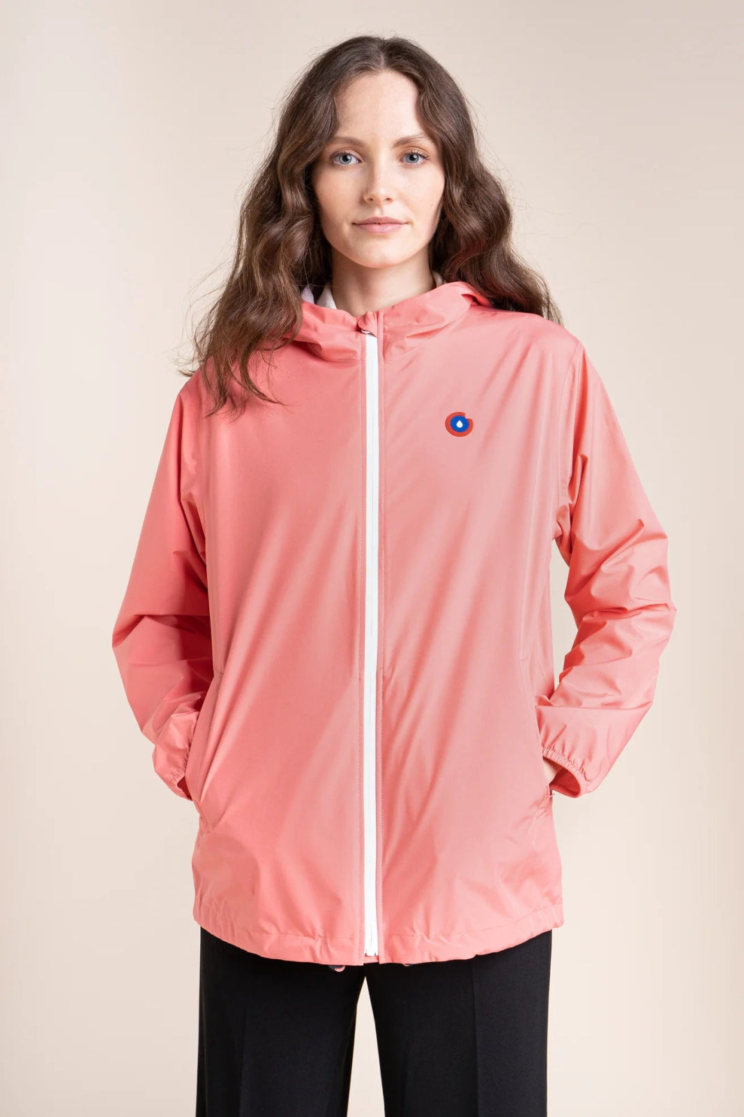 Passy - Raincoat Windbreaker Short - Flotte #couleur_corail