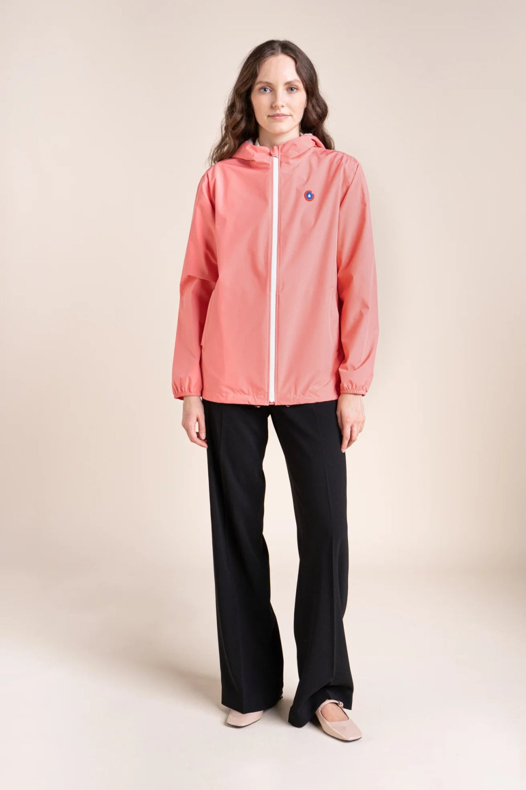 Passy - Raincoat Windbreaker Short - Flotte #couleur_corail