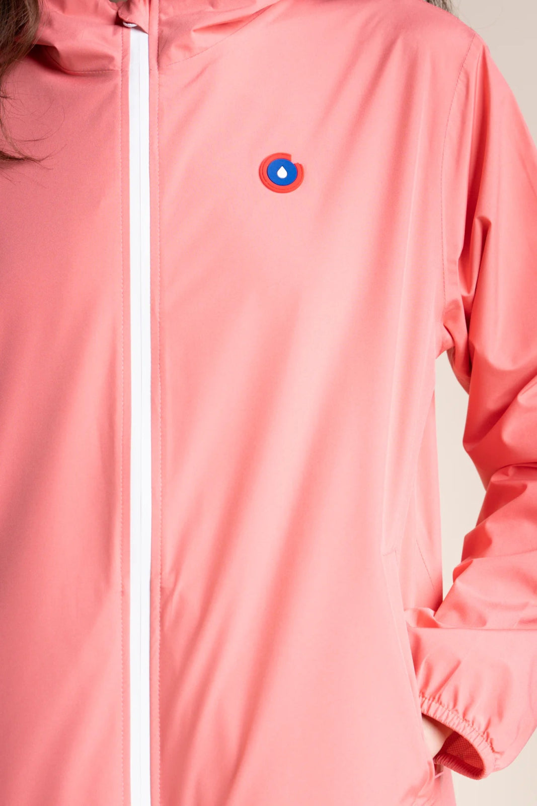 Passy - Raincoat Windbreaker Short - Flotte #couleur_corail