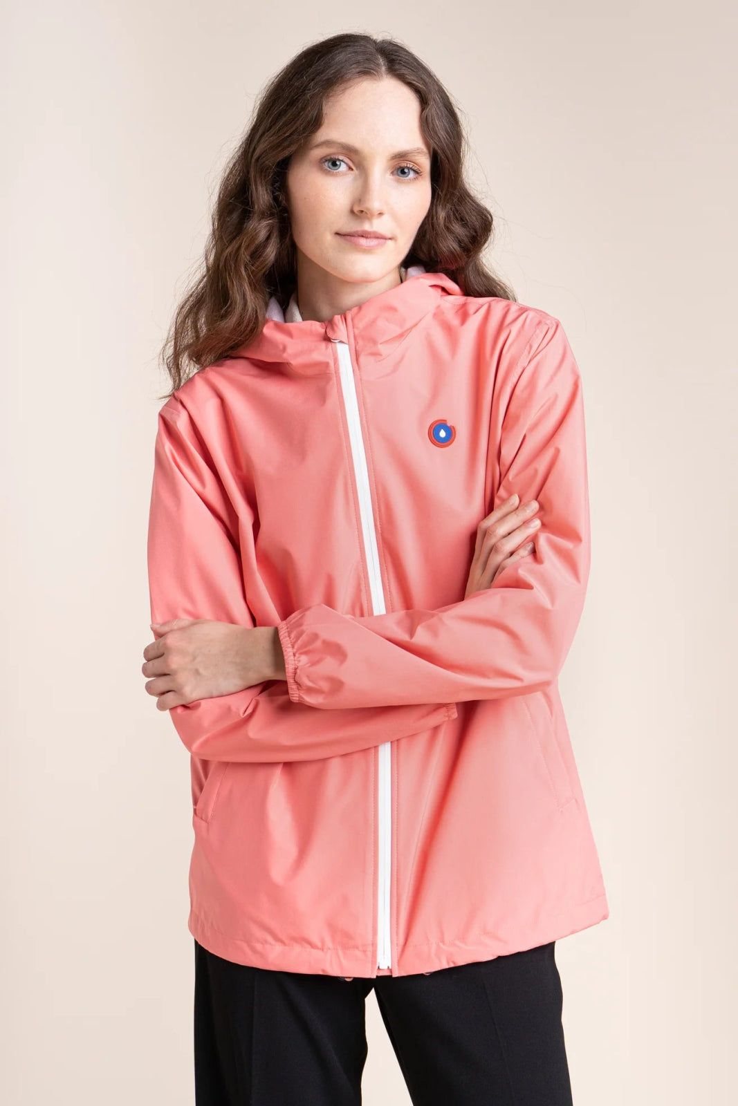 Passy - Raincoat Windbreaker Short - Flotte #couleur_corail