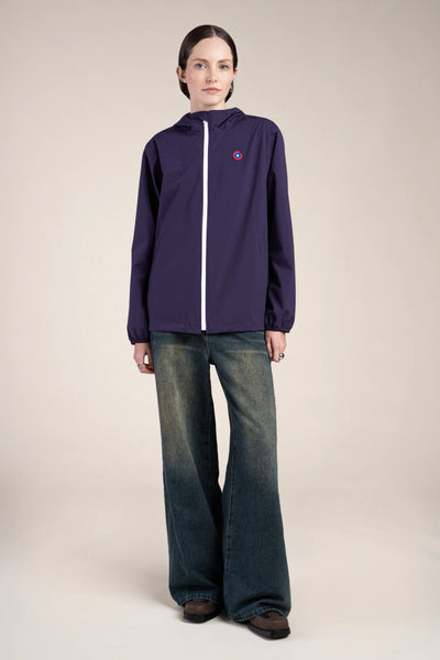 Passy - Raincoat Windbreaker Short - Flotte #couleur_aubergine