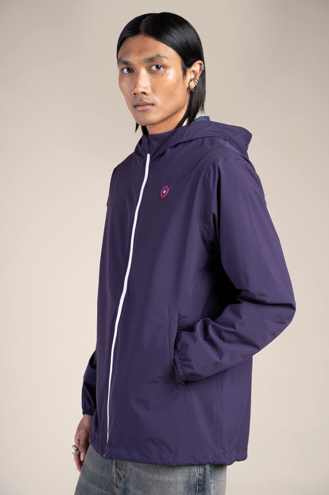 Passy - Raincoat Windbreaker Short - Flotte #couleur_aubergine