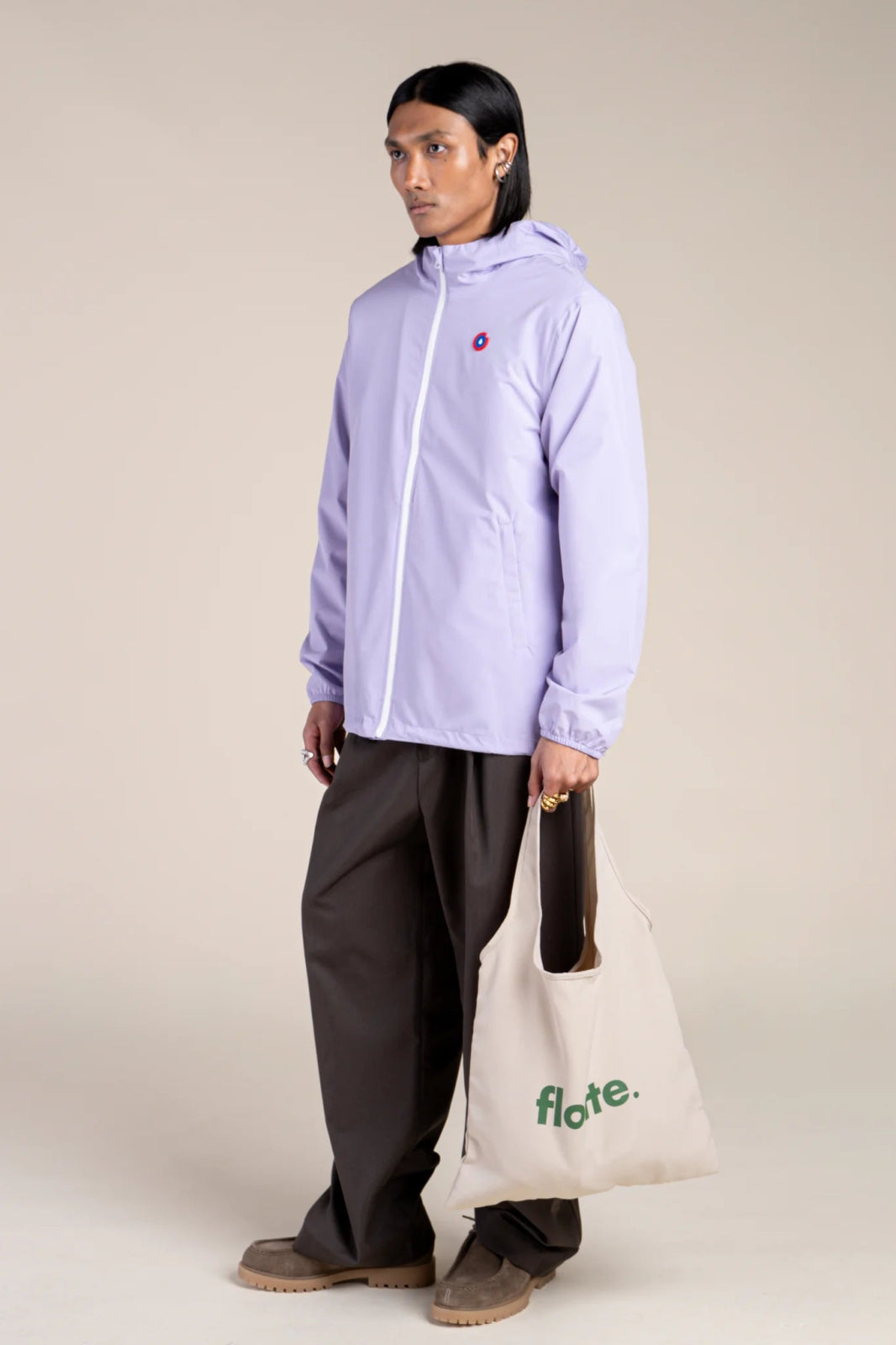 Passy - Raincoat Windbreaker Short - Flotte #couleur_lilas