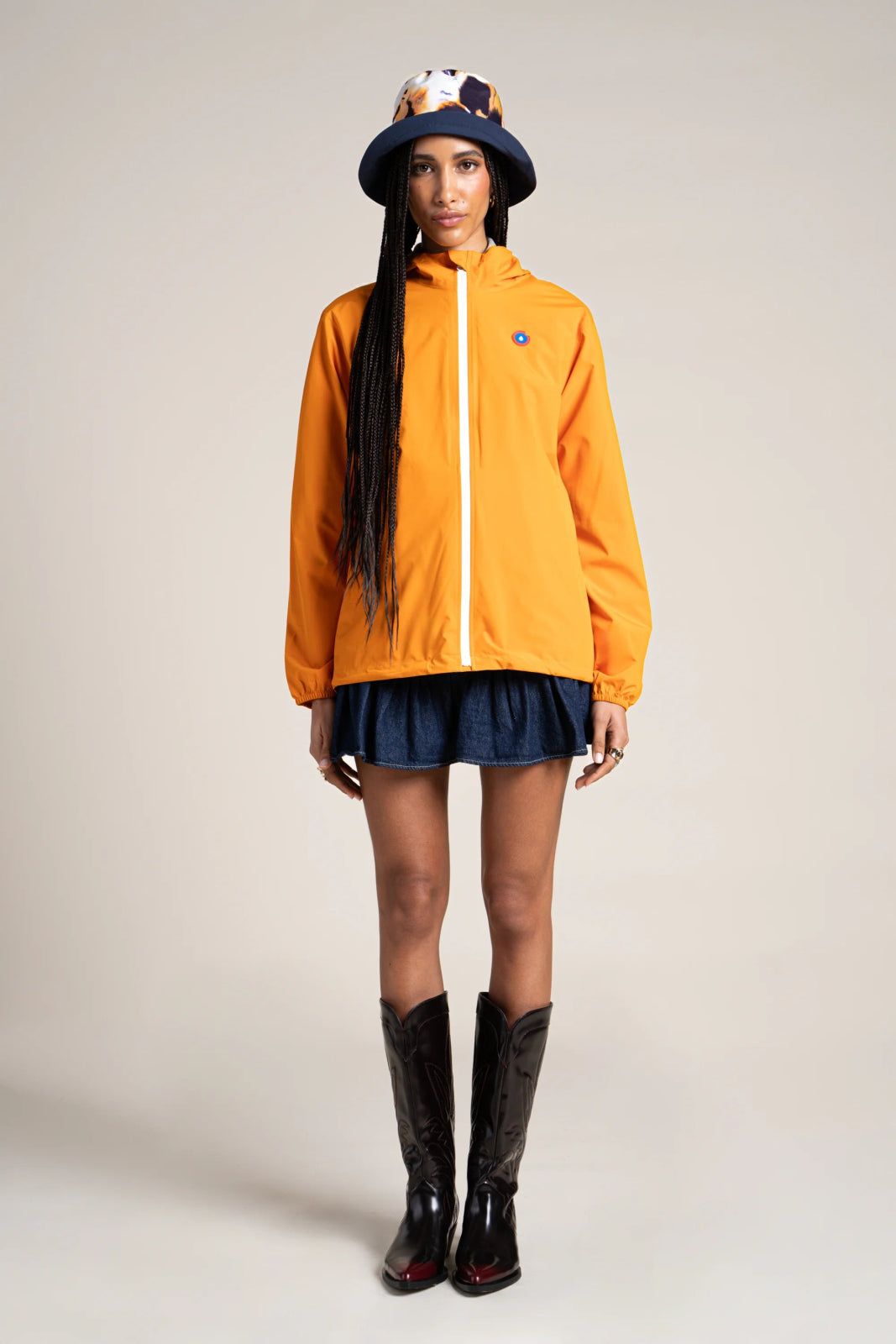 Passy - Raincoat Windbreaker Short - Flotte #couleur_abricot