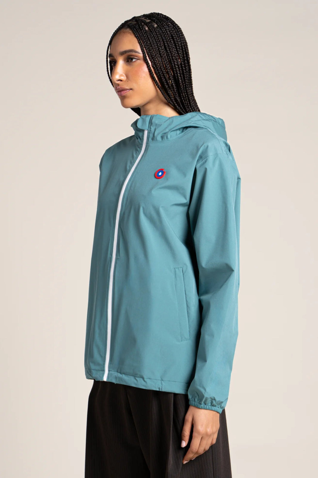 Passy - Raincoat Windbreaker Short - Flotte #couleur_emeraude