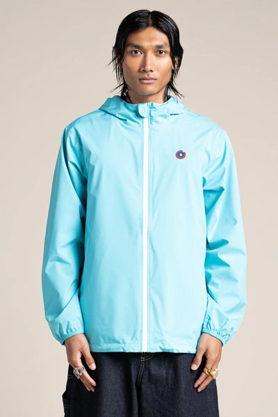 Passy - Raincoat Windbreaker Short - Flotte color turquoise blue #couleur_turquoise