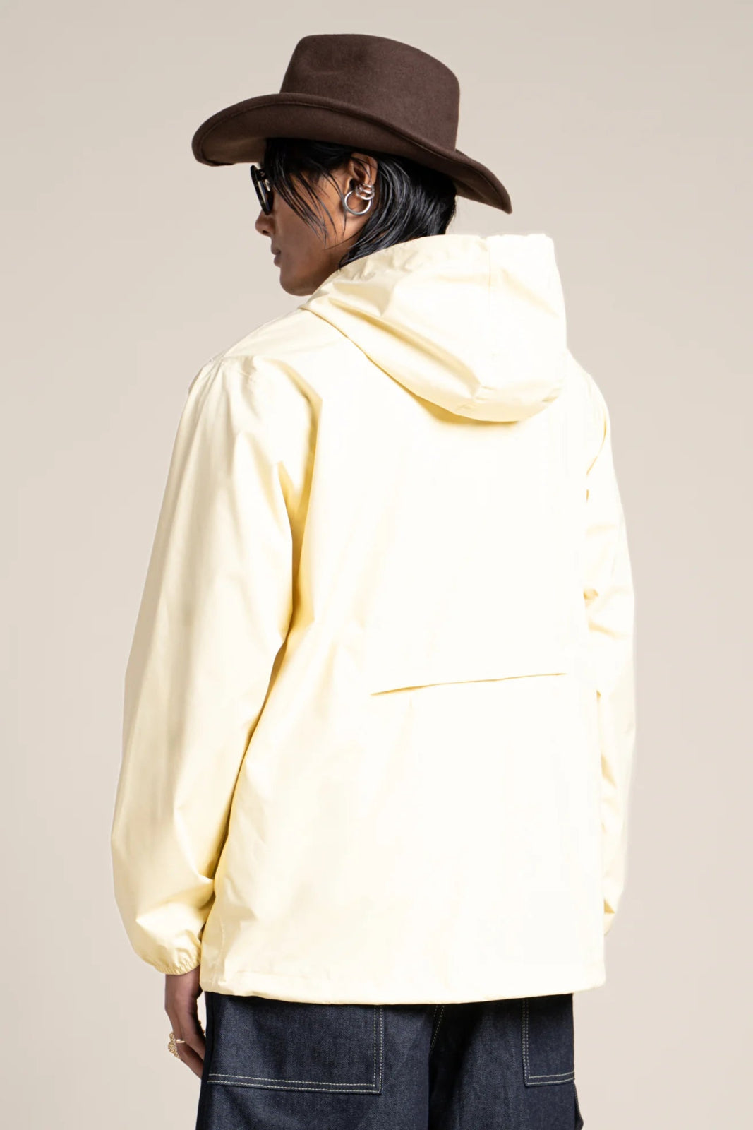 Passy - Raincoat Windbreaker Short - Flotte color butter pale yellow #couleur_butter