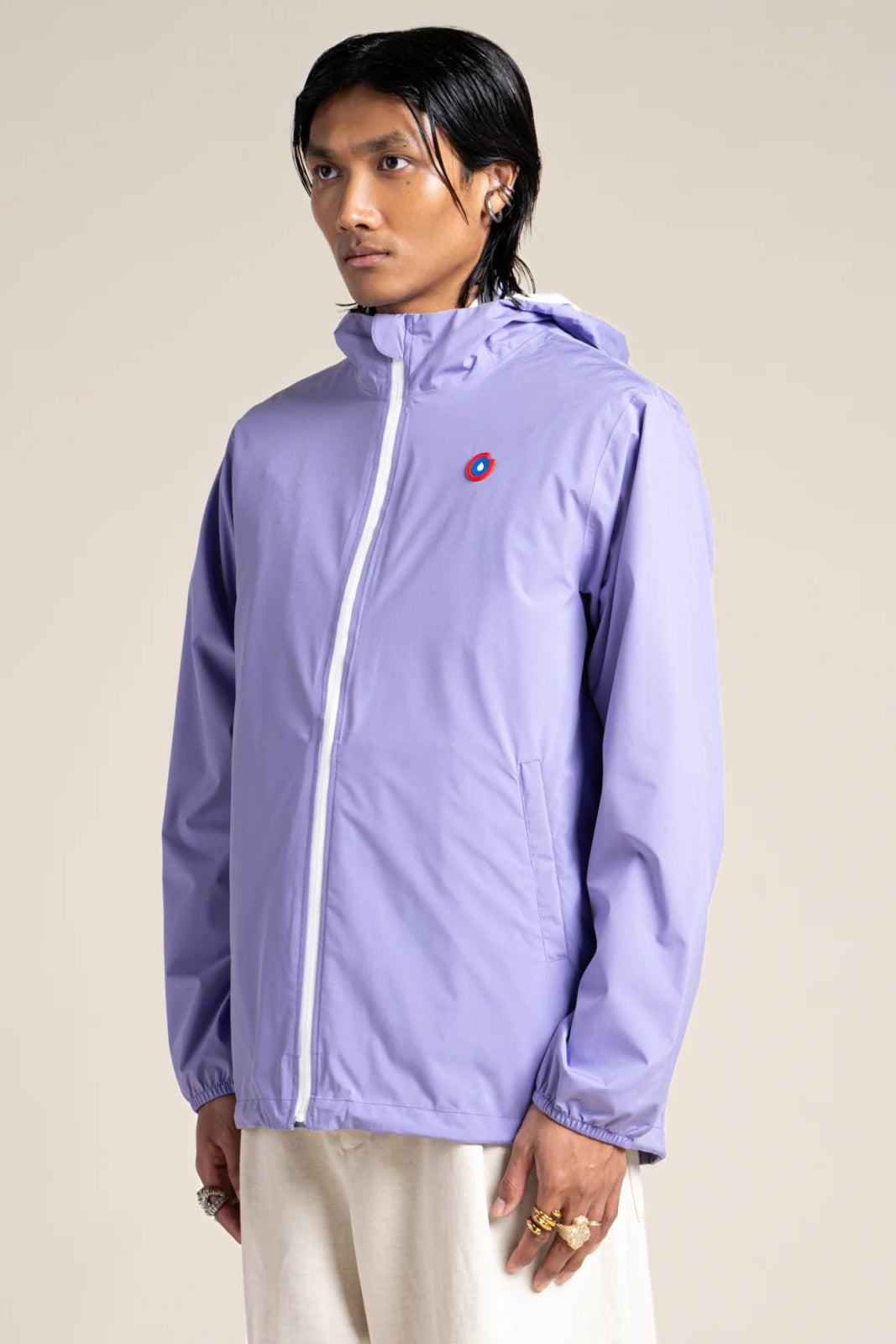 Passy - Raincoat Windbreaker Short - Flotte color parma violet #couleur_parme