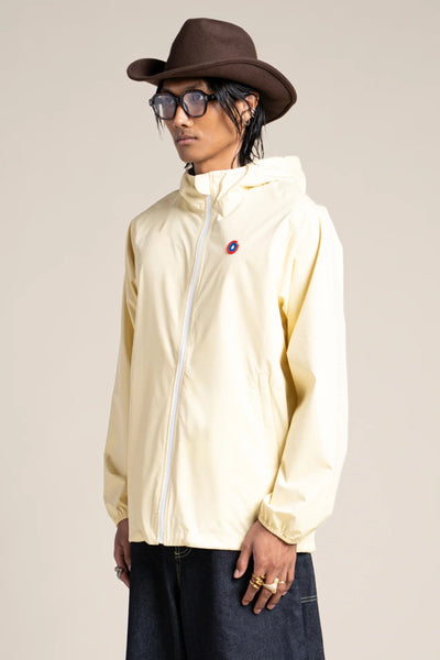 Passy - Raincoat Windbreaker Short - Flotte color butter pale yellow #couleur_butter