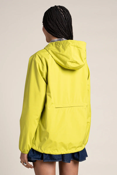 Passy - Short windbreaker raincoat - Flotte matcha green color #couleur_matcha