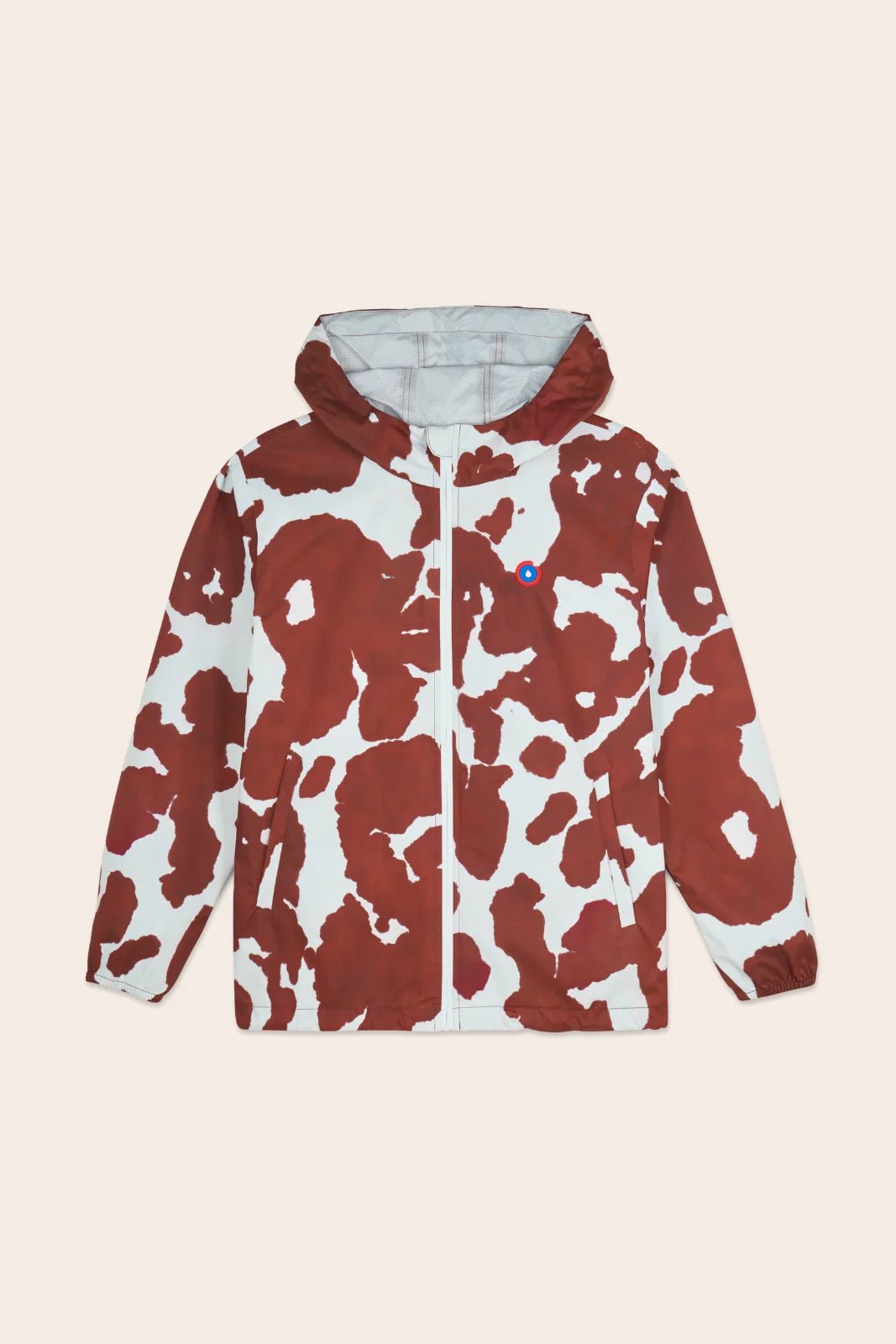 Passy - Windbreaker Raincoat Short - Flotte cow print color #couleur_cow