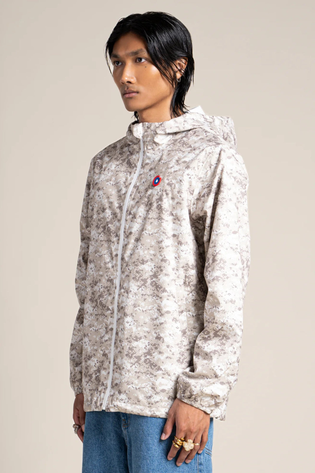 Passy - Raincoat Windbreaker Short - Flotte color printed pixel camo #couleur_pixel-camo