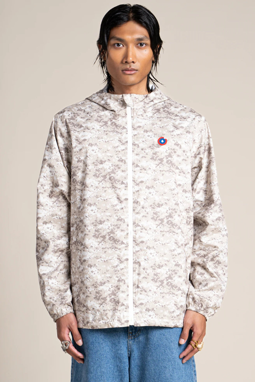 Passy - Raincoat Windbreaker Short - Flotte color printed pixel camo #couleur_pixel-camo