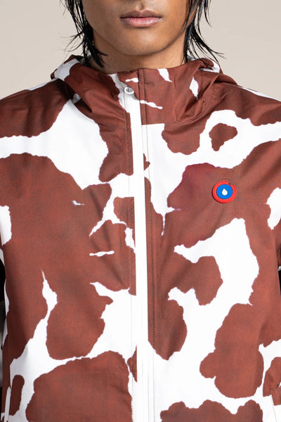 Passy - Raincoat Windbreaker Short - Flotte cow print color #couleur_cow