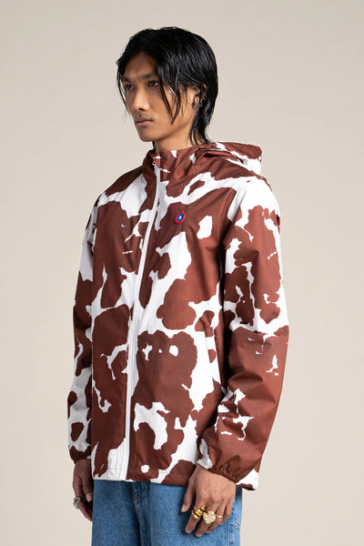 Passy - Raincoat Windbreaker Short - Flotte cow print color #couleur_cow