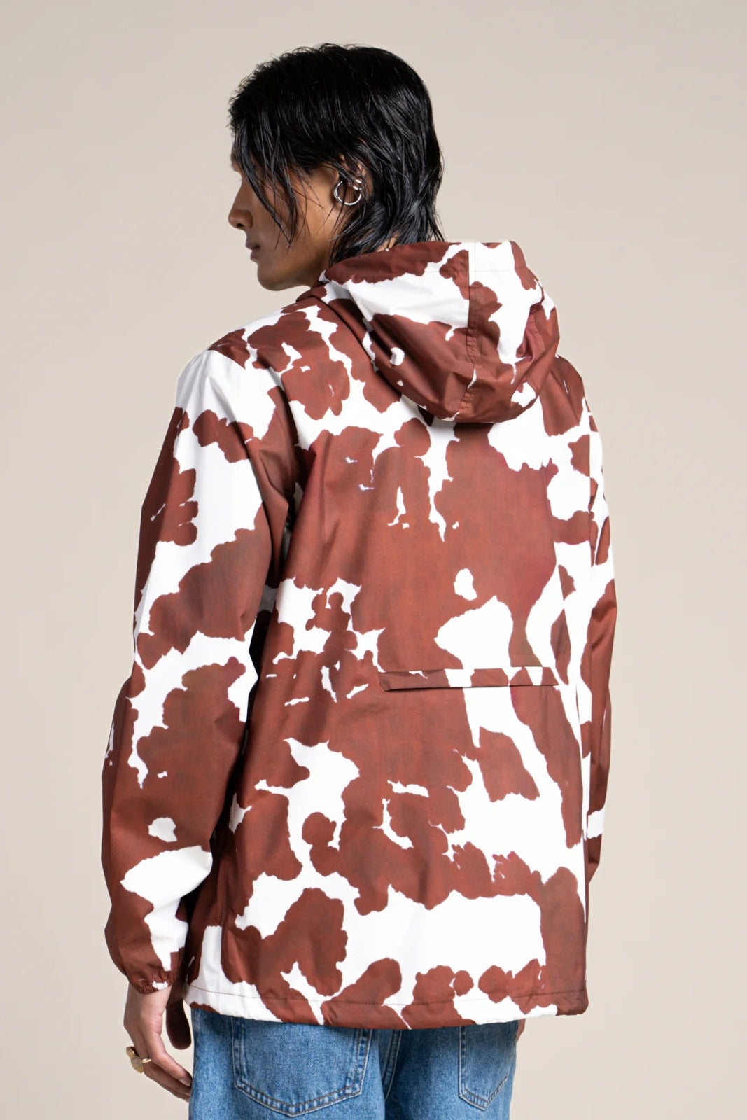 Passy - Raincoat Windbreaker Short - Flotte cow print color #couleur_cow