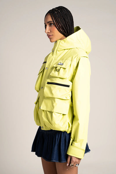 Saint Cyr - multi-pocket jacket - Flotte matcha color #couleur_matcha