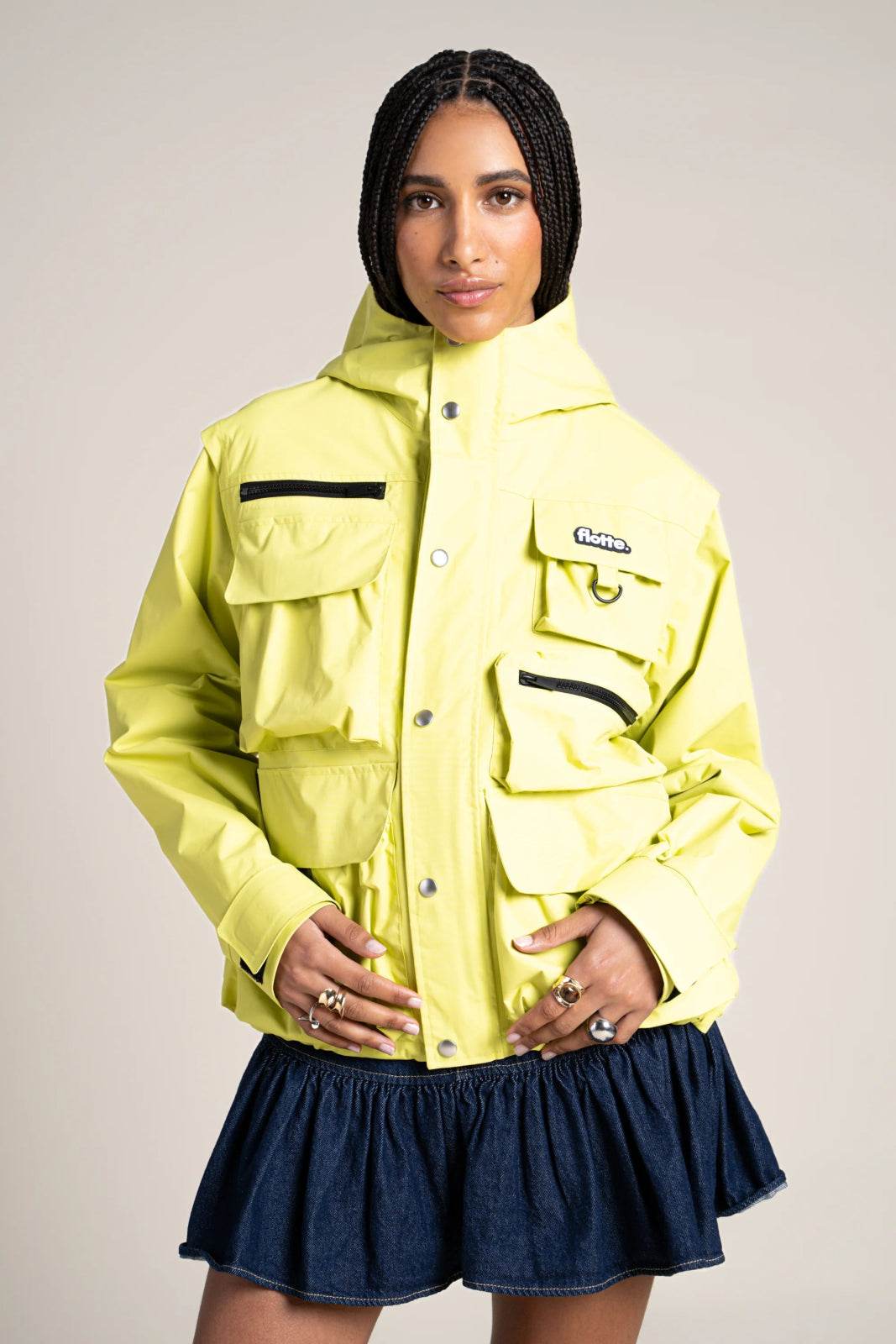 Saint Cyr - multi-pocket jacket - Flotte matcha color #couleur_matcha