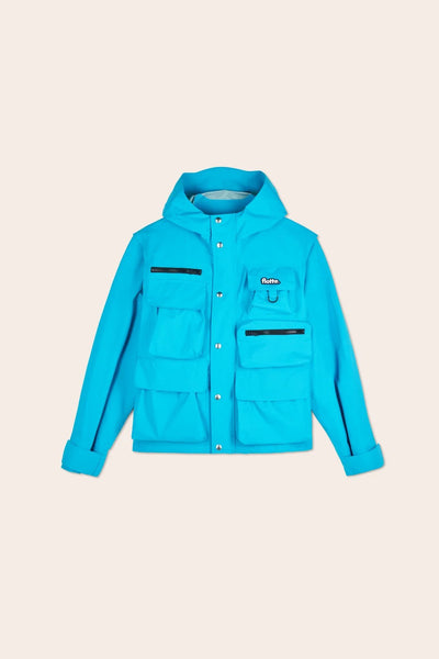 Saint Cyr - multi-pocket jacket - Flotte couleur turquoise #couleur_turquoise