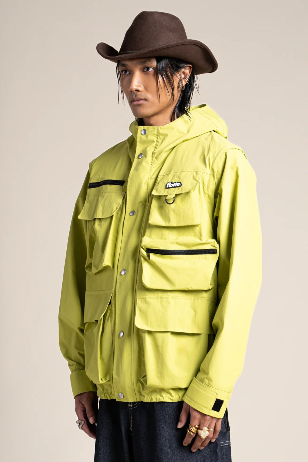 Saint Cyr - multi-pocket jacket - Flotte matcha color #couleur_matcha